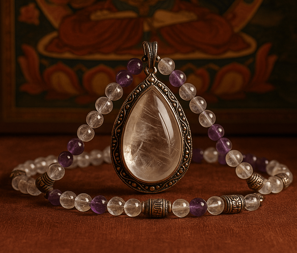 The Spiritual Power of Crystals in Tibetan Jewelry: From Sacred Tools to Daily Protection - Namtso Arte